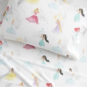 Pottery Barn Organic Cotton Sheets - Disney Princess (Full)